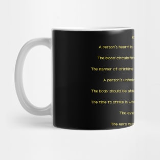 Kenpo Gokui in English - 8 Poems of the Fist Mug